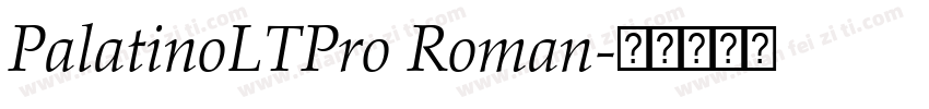 PalatinoLTPro Roman字体转换